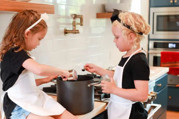 Elderberry making with girls