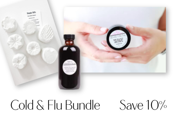 cold and flu bundle - sinus salve, shower steamer and elderberry syrup